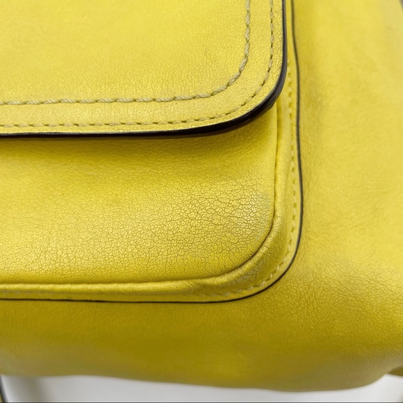 Coach Legacy Courtney Slim Convertible 22831 Yellow Leather Hobo Bag - Picture 7 of 16